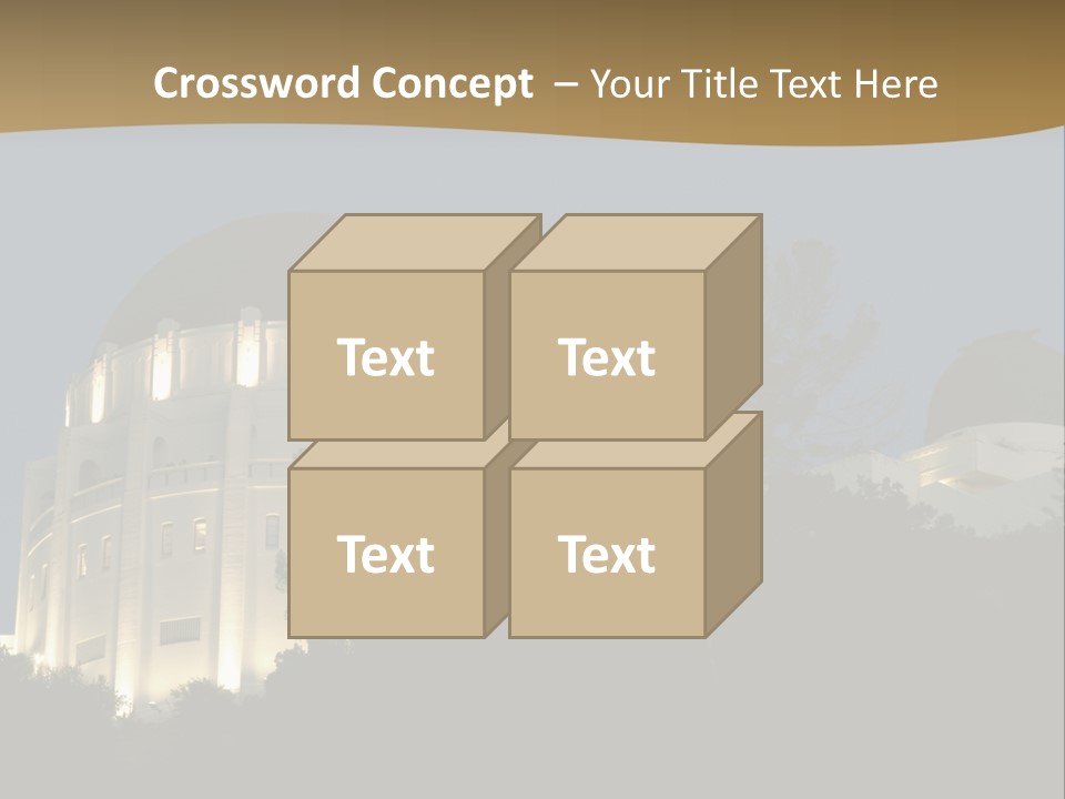 Astronomy Building Observatory PowerPoint Template