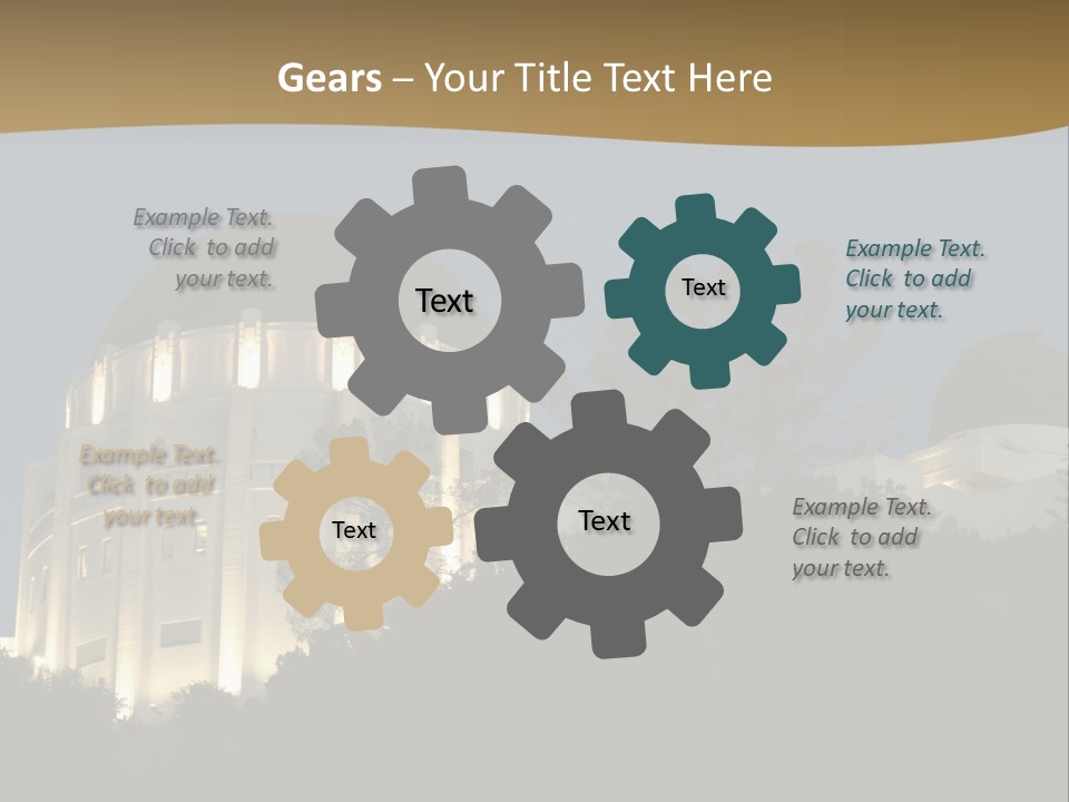 Astronomy Building Observatory PowerPoint Template