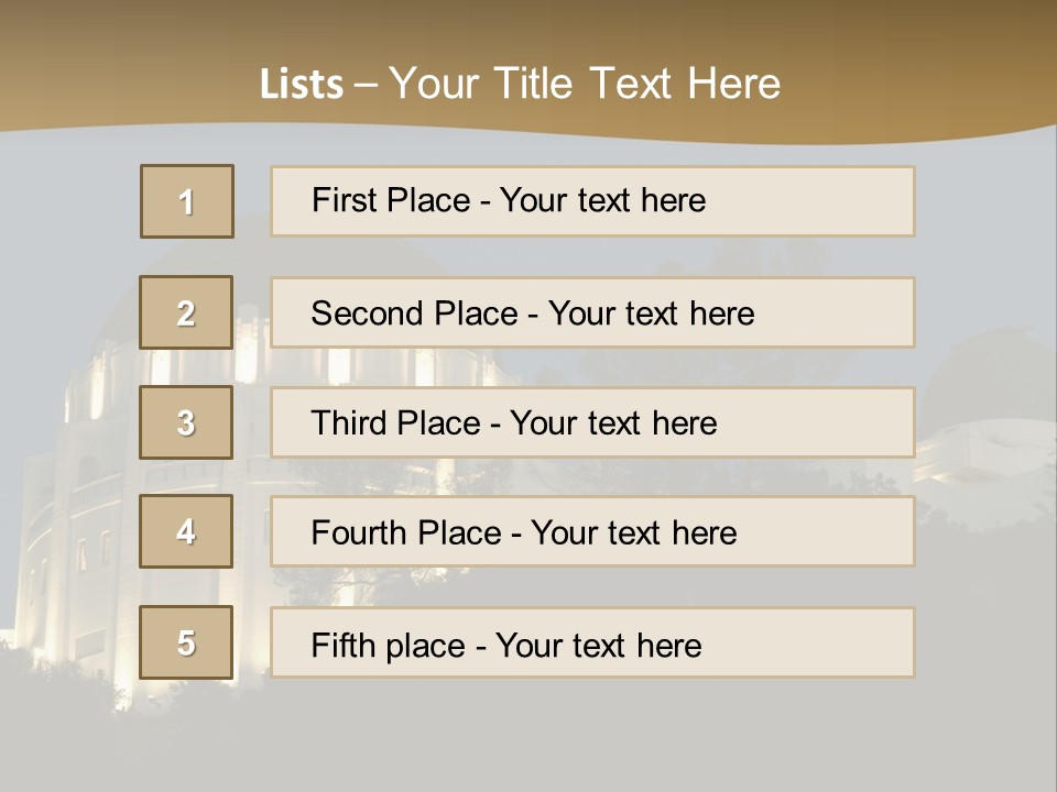 Astronomy Building Observatory PowerPoint Template