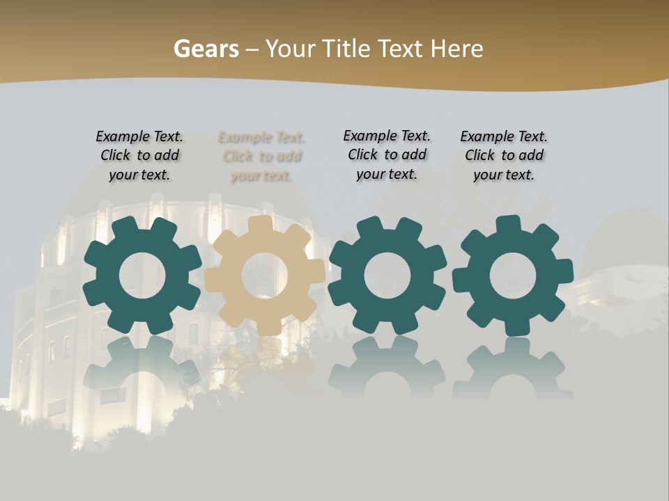 Astronomy Building Observatory PowerPoint Template