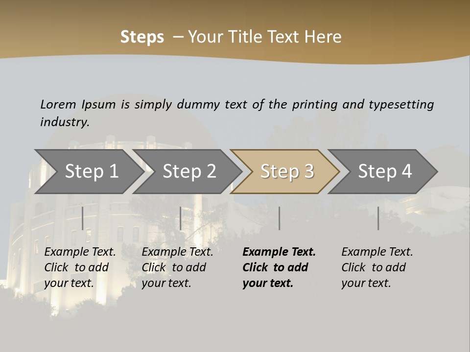 Astronomy Building Observatory PowerPoint Template