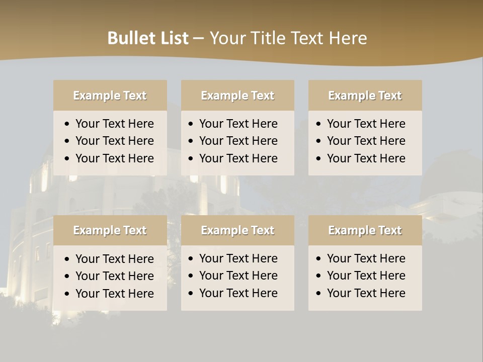 Astronomy Building Observatory PowerPoint Template