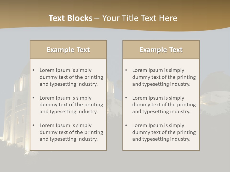 Astronomy Building Observatory PowerPoint Template