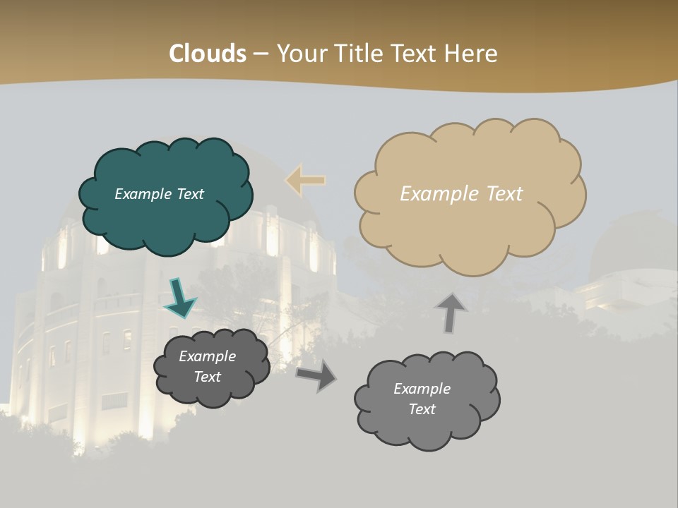 Astronomy Building Observatory PowerPoint Template