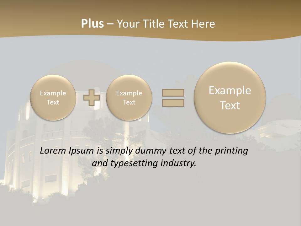 Astronomy Building Observatory PowerPoint Template