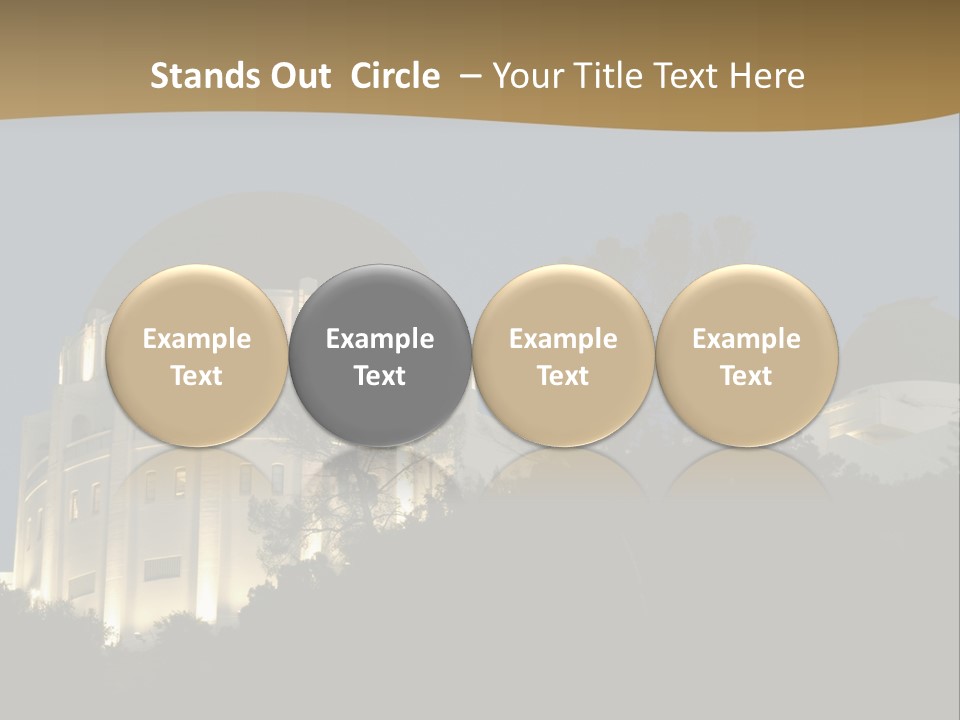 Astronomy Building Observatory PowerPoint Template