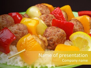 Mealtime Yellow Delicacy PowerPoint Template