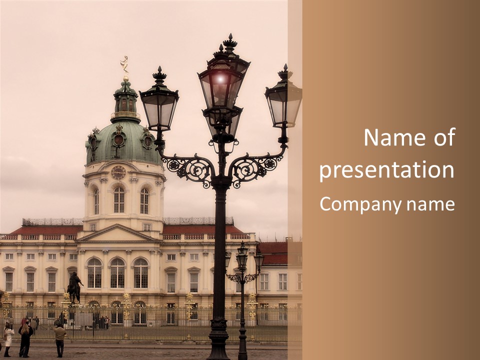 Baroque Tourist Attraction Berlin PowerPoint Template