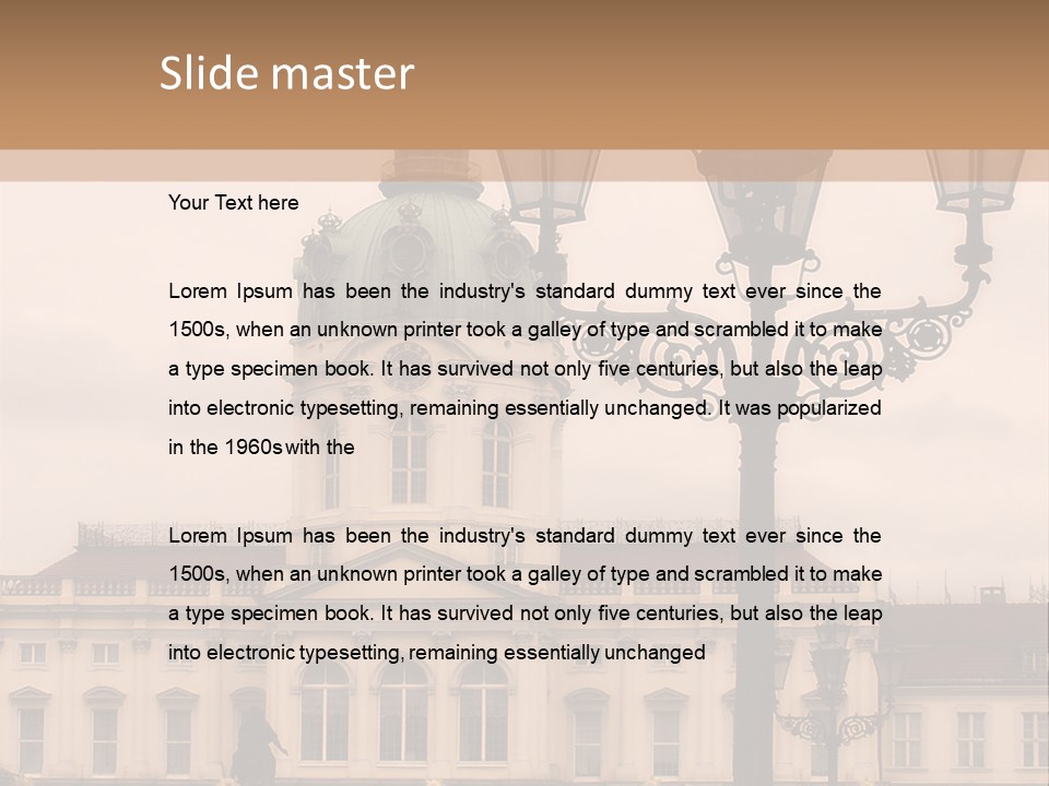 Baroque Tourist Attraction Berlin PowerPoint Template