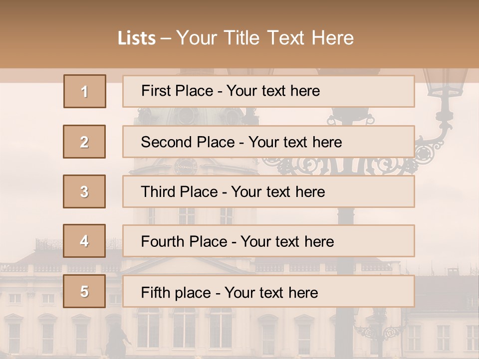 Baroque Tourist Attraction Berlin PowerPoint Template