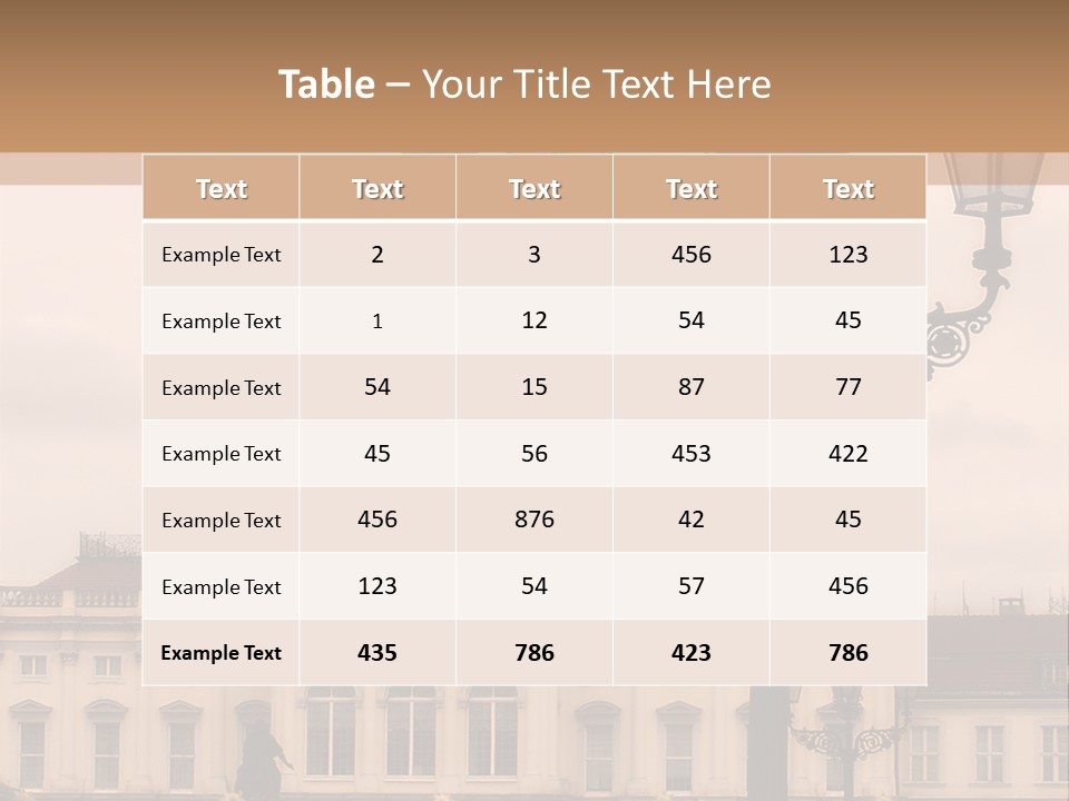 Baroque Tourist Attraction Berlin PowerPoint Template