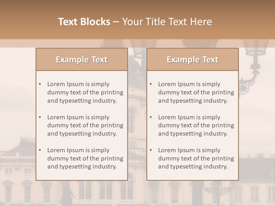Baroque Tourist Attraction Berlin PowerPoint Template