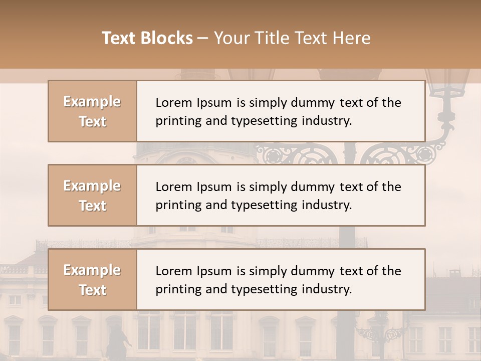 Baroque Tourist Attraction Berlin PowerPoint Template