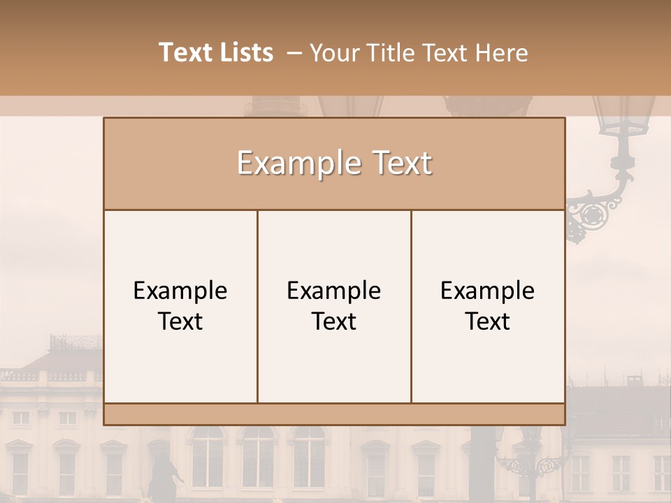Baroque Tourist Attraction Berlin PowerPoint Template
