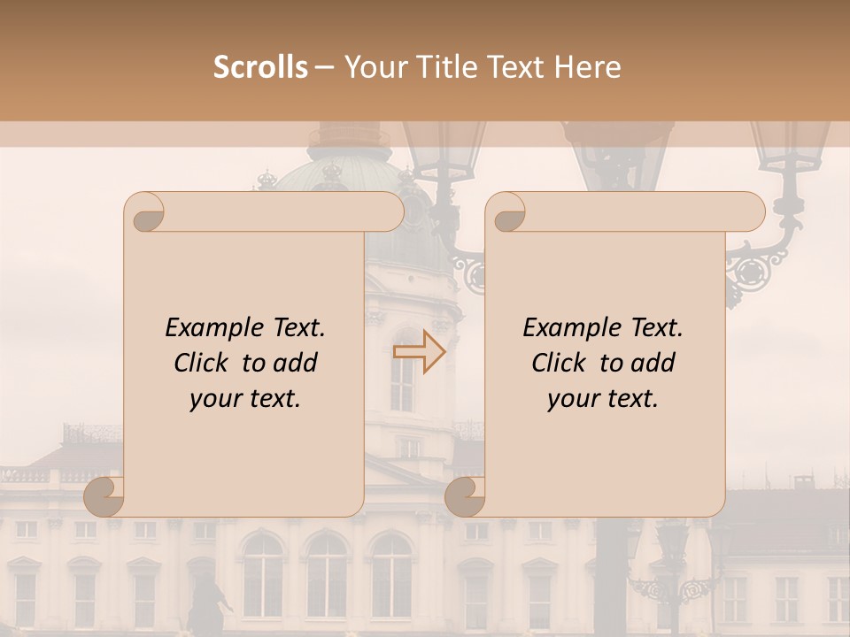 Baroque Tourist Attraction Berlin PowerPoint Template