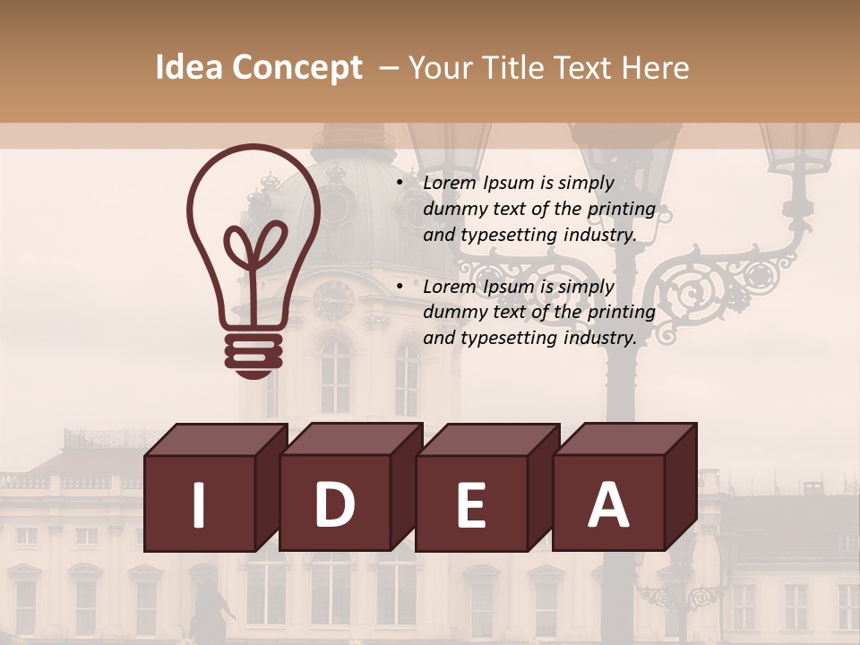 Baroque Tourist Attraction Berlin PowerPoint Template