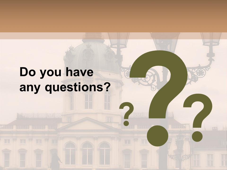 Baroque Tourist Attraction Berlin PowerPoint Template