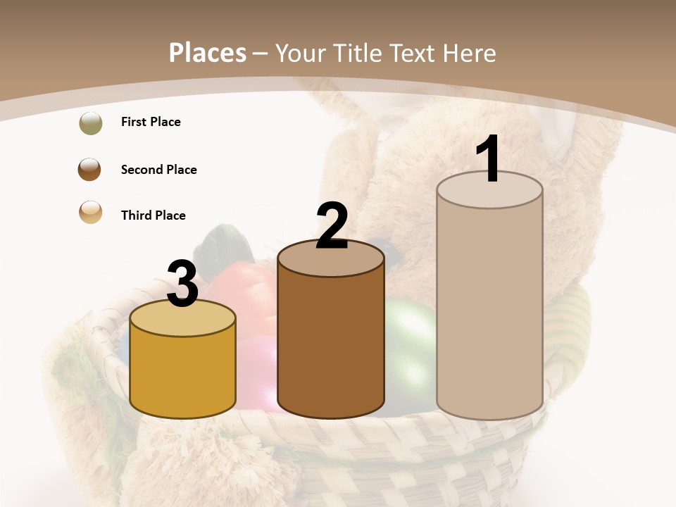 Basket Spring Bunny PowerPoint Template