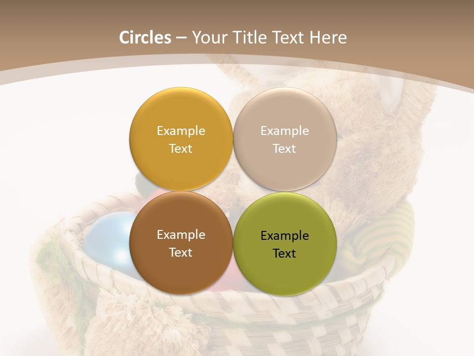 Basket Spring Bunny PowerPoint Template