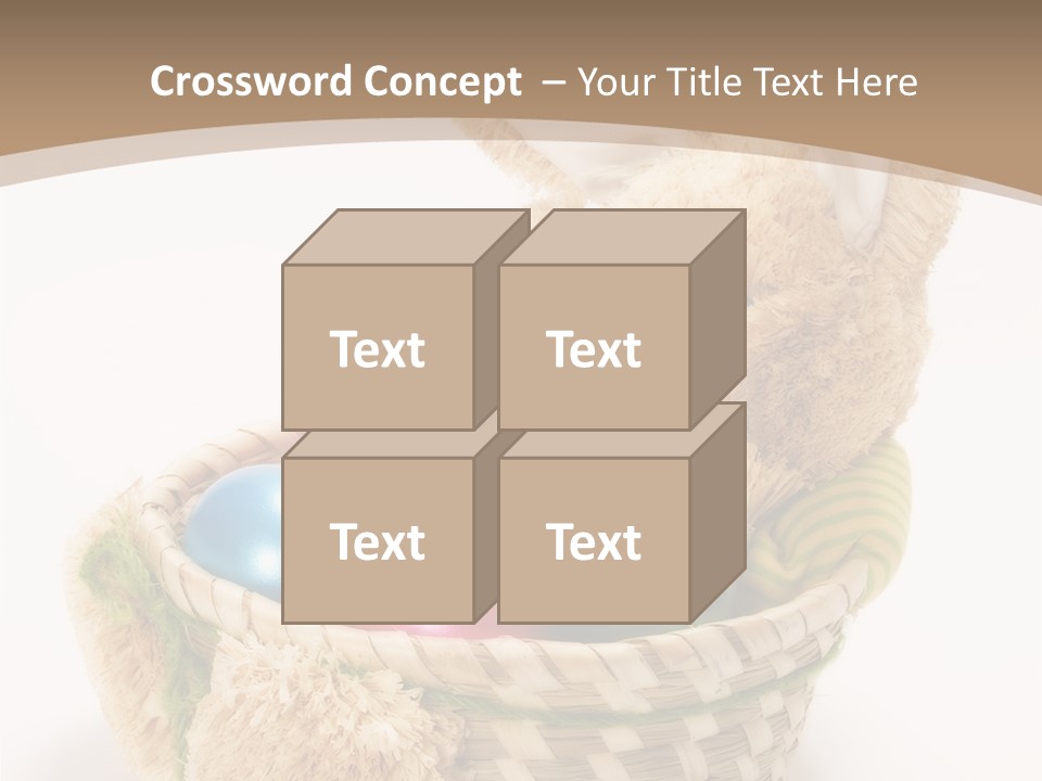 Basket Spring Bunny PowerPoint Template