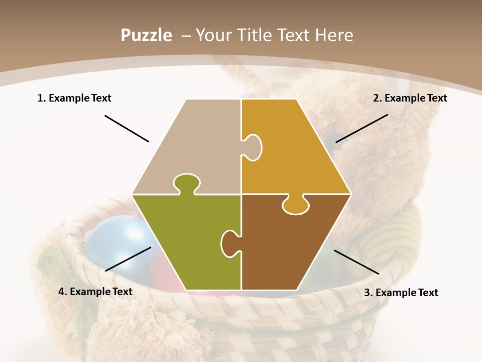 Basket Spring Bunny PowerPoint Template