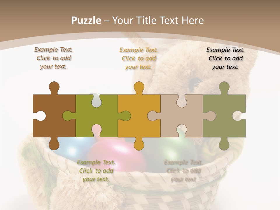 Basket Spring Bunny PowerPoint Template