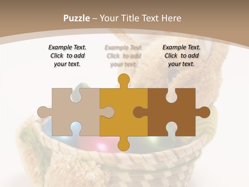 Basket Spring Bunny PowerPoint Template