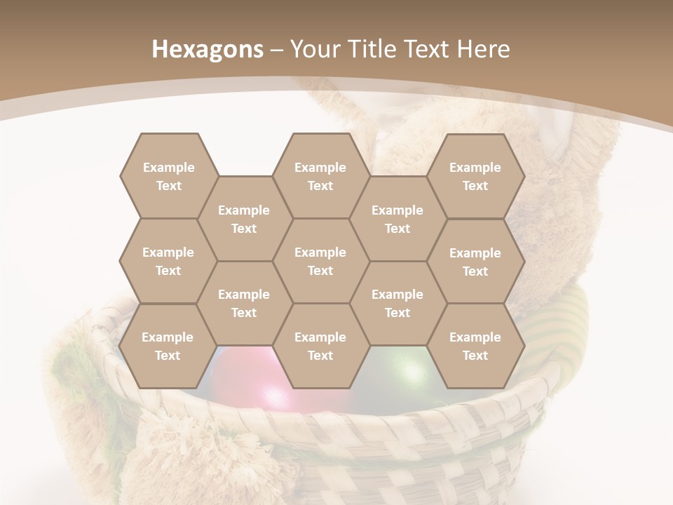 Basket Spring Bunny PowerPoint Template