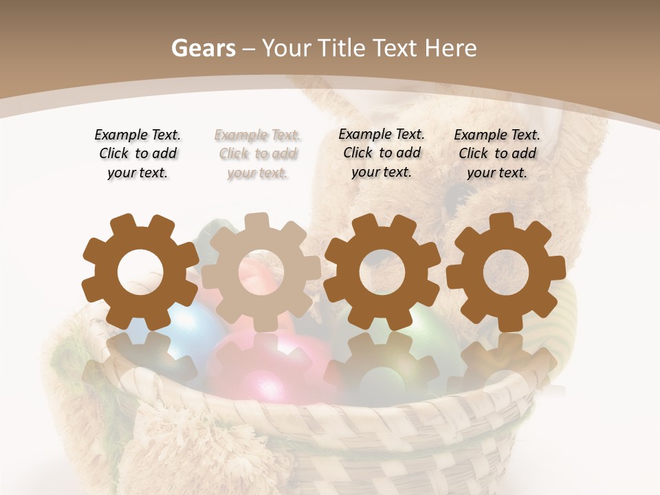 Basket Spring Bunny PowerPoint Template