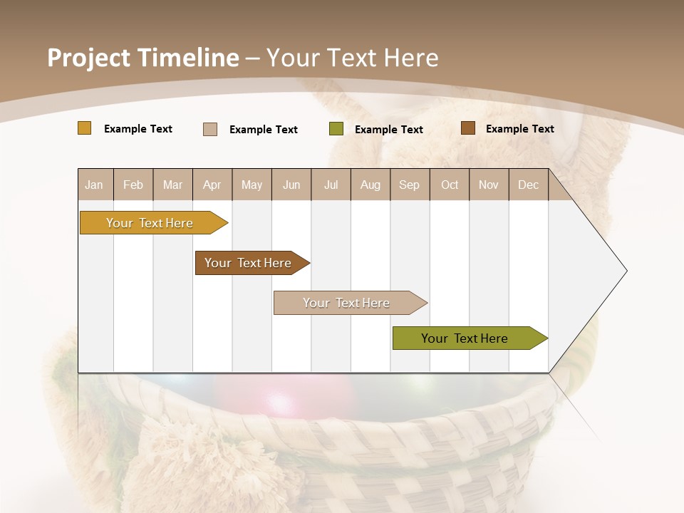 Basket Spring Bunny PowerPoint Template