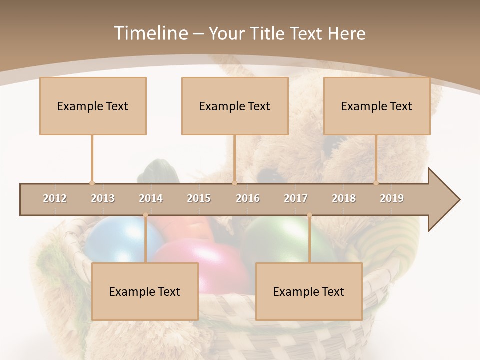 Basket Spring Bunny PowerPoint Template