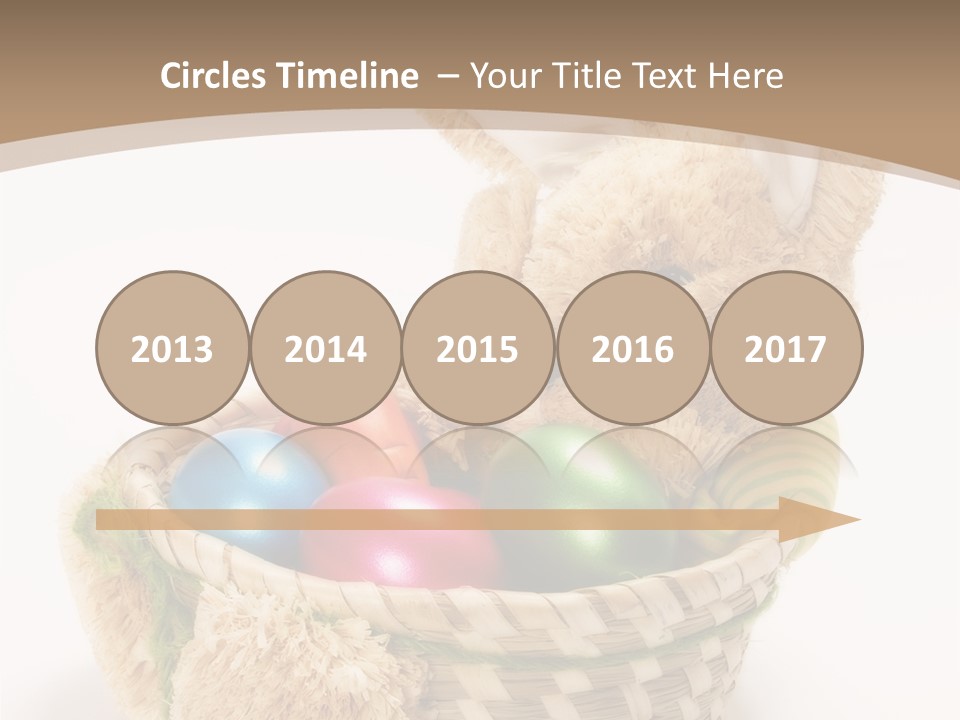 Basket Spring Bunny PowerPoint Template