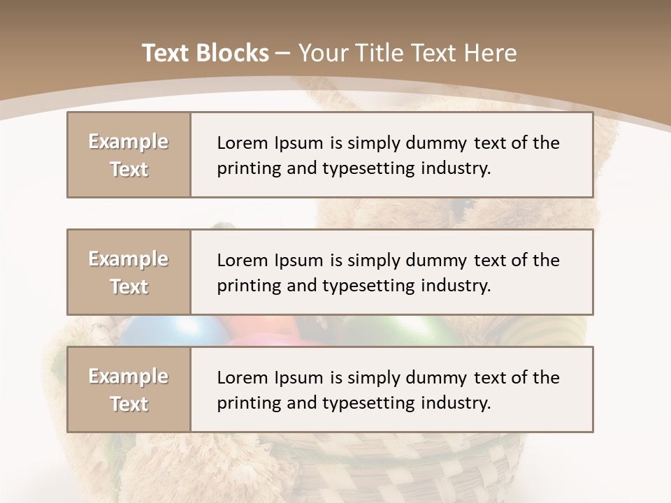 Basket Spring Bunny PowerPoint Template