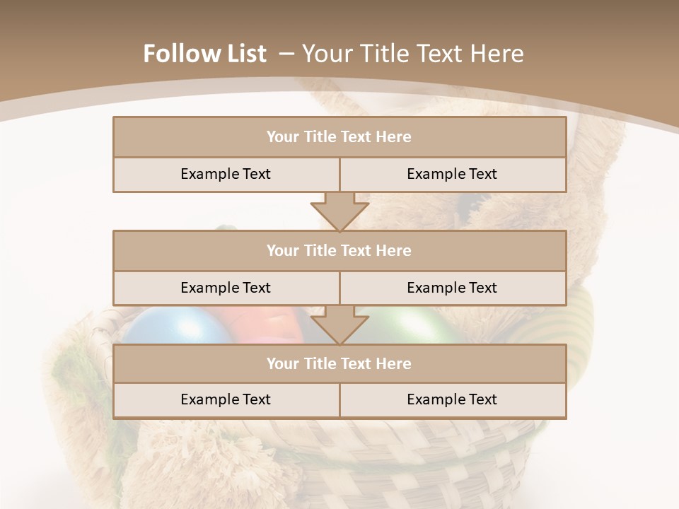 Basket Spring Bunny PowerPoint Template