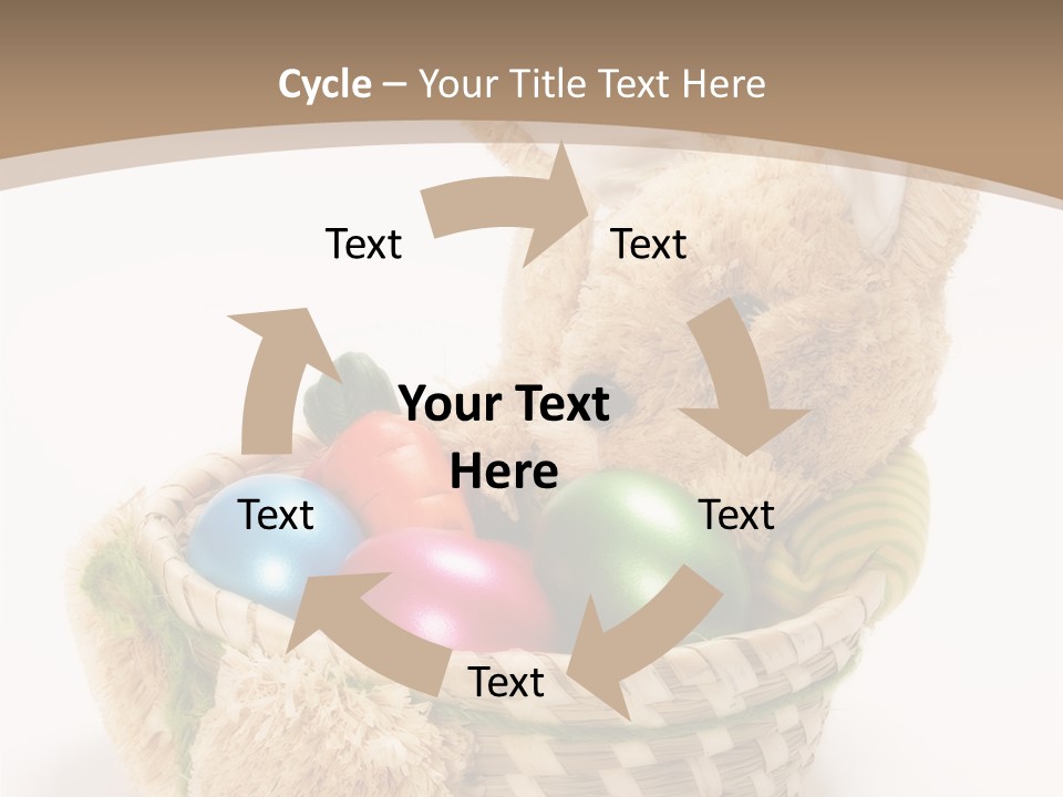 Basket Spring Bunny PowerPoint Template