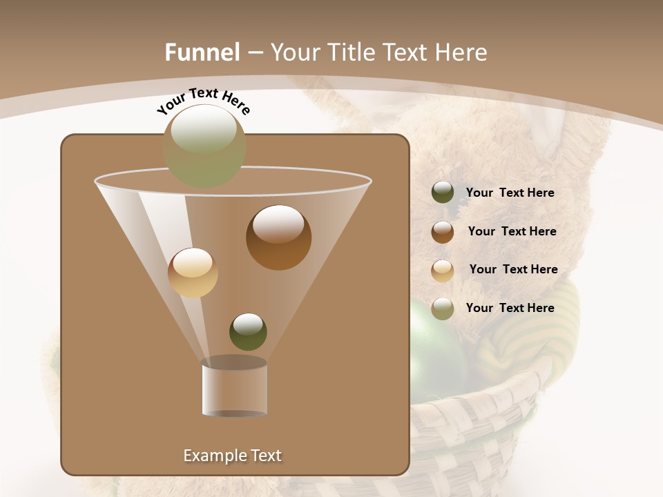 Basket Spring Bunny PowerPoint Template