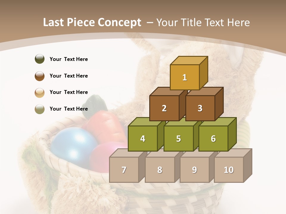 Basket Spring Bunny PowerPoint Template