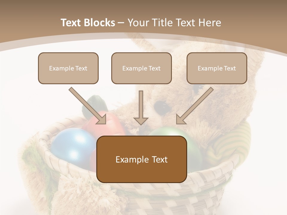 Basket Spring Bunny PowerPoint Template