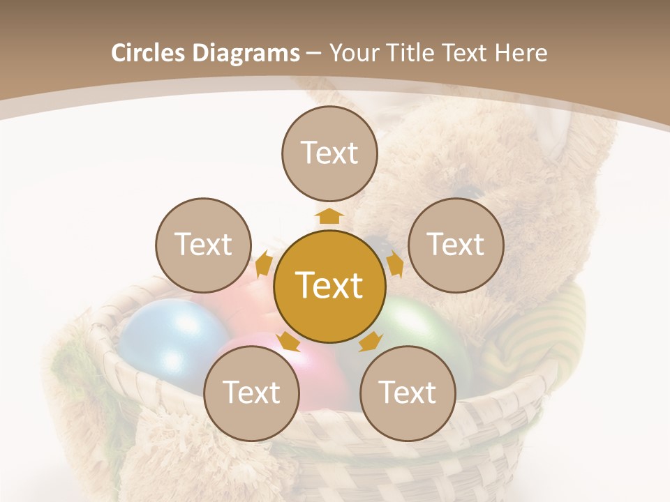 Basket Spring Bunny PowerPoint Template
