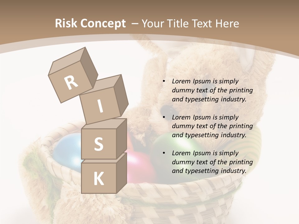 Basket Spring Bunny PowerPoint Template