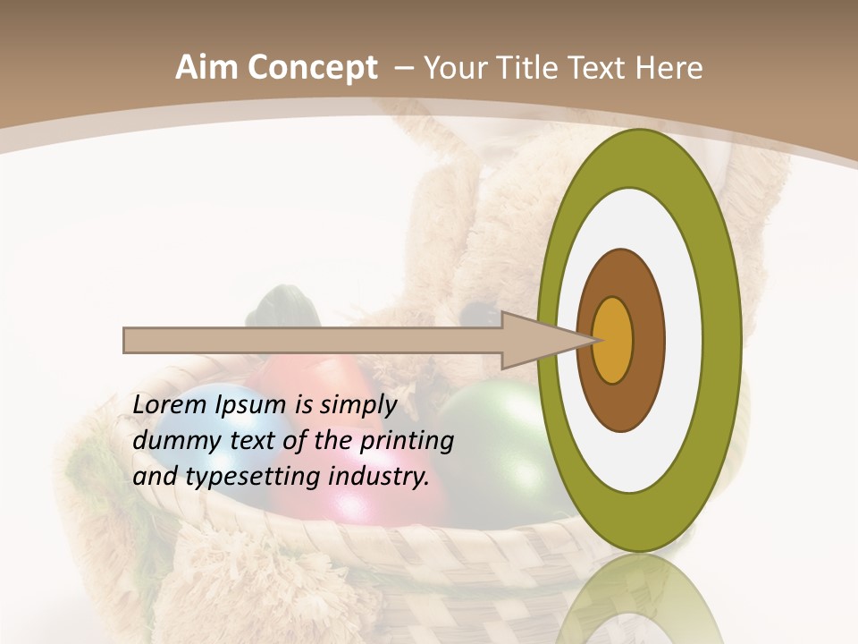 Basket Spring Bunny PowerPoint Template