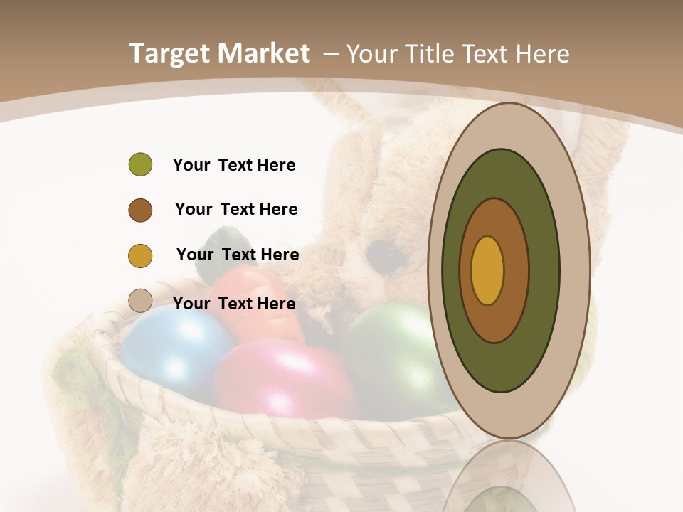 Basket Spring Bunny PowerPoint Template