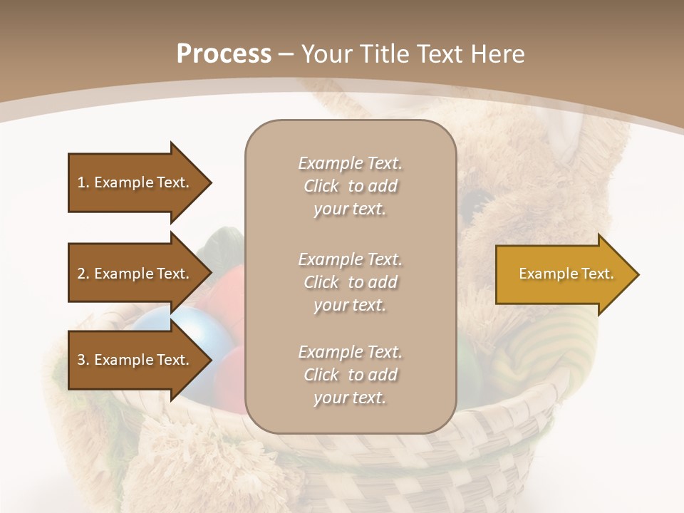 Basket Spring Bunny PowerPoint Template