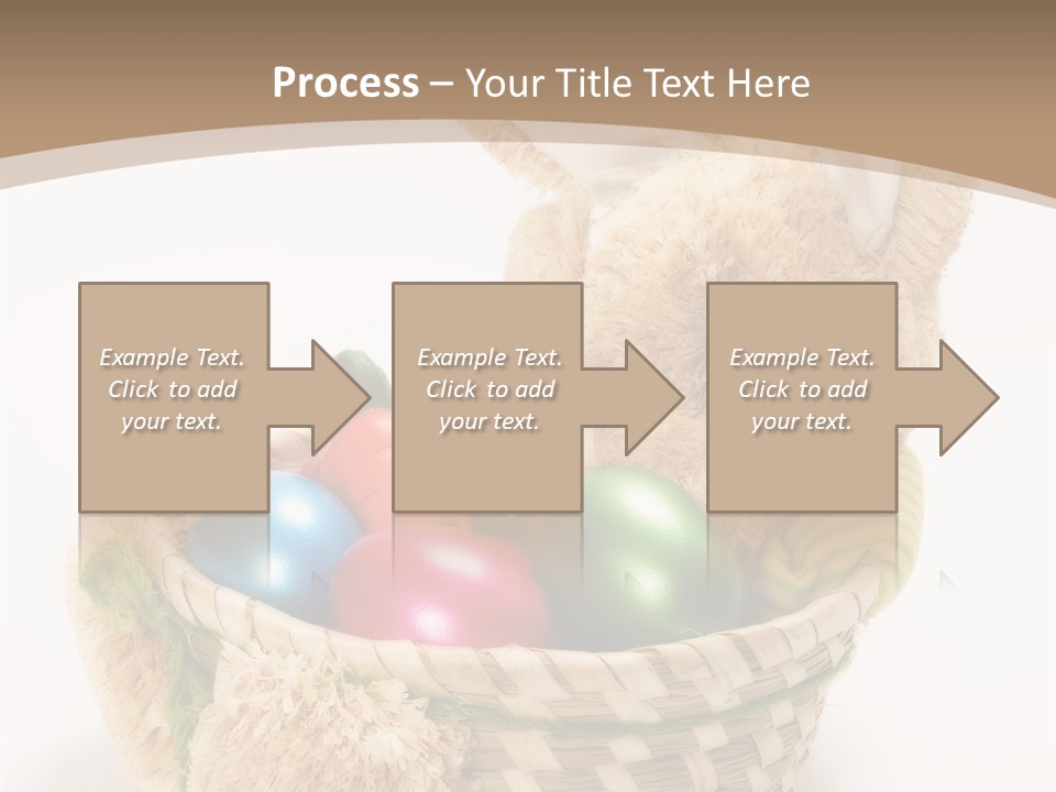 Basket Spring Bunny PowerPoint Template
