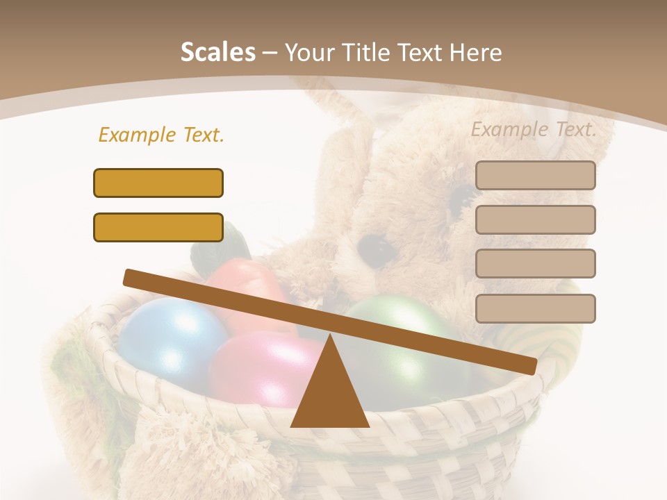 Basket Spring Bunny PowerPoint Template