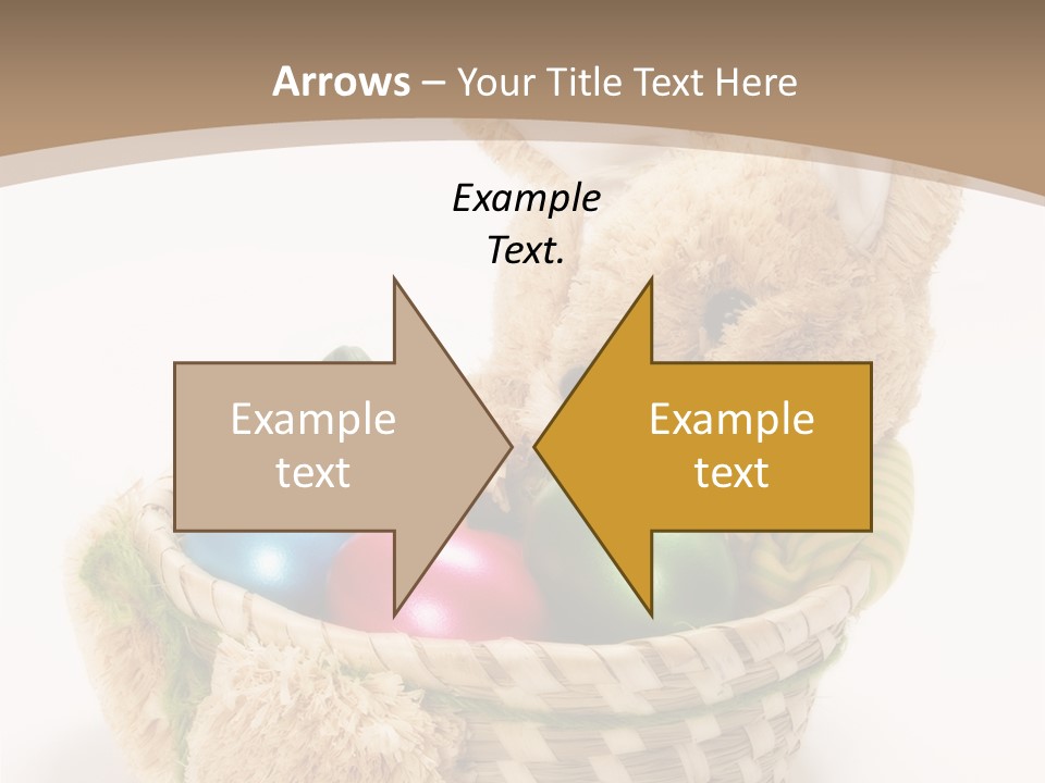 Basket Spring Bunny PowerPoint Template