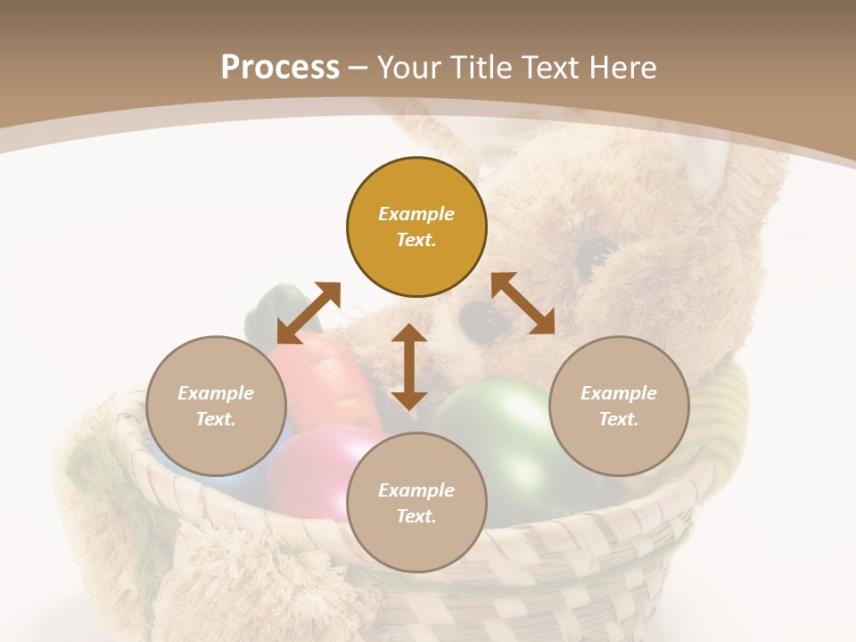 Basket Spring Bunny PowerPoint Template