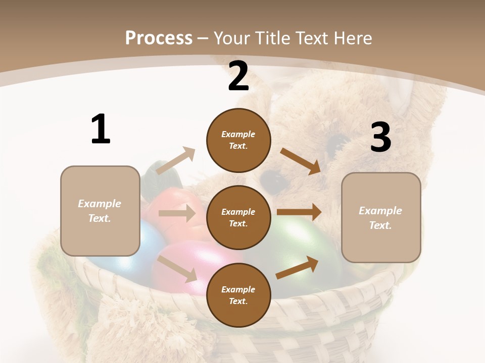 Basket Spring Bunny PowerPoint Template