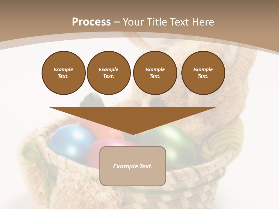 Basket Spring Bunny PowerPoint Template