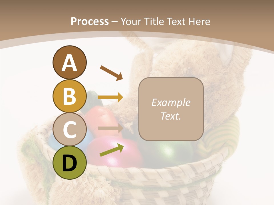 Basket Spring Bunny PowerPoint Template